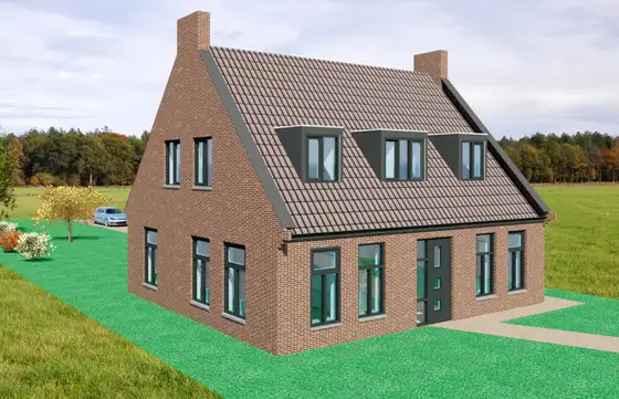 Energie neutrale nieuwbouw woning met aardwarmtepomp in Oudega — afbeelding 30