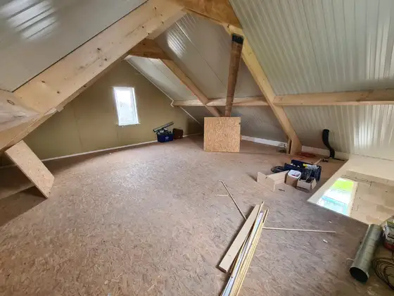 Energie neutrale nieuwbouw woning met zonneboiler en pelletketel in Witmarsum — afbeelding 4
