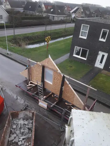 Energie neutrale nieuwbouw woning met zonneboiler en pelletketel in Witmarsum — afbeelding 14