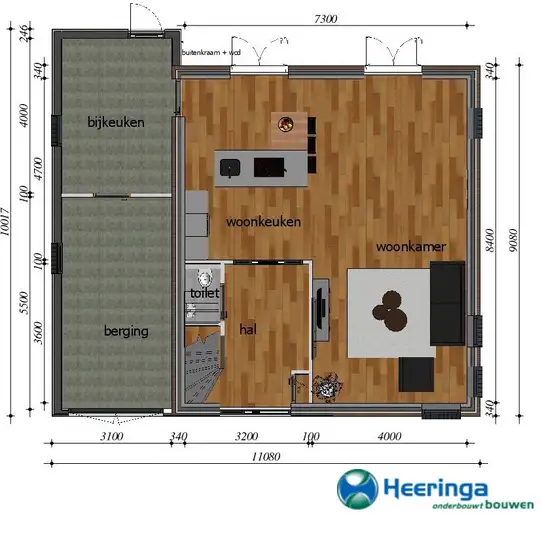 Energie neutrale nieuwbouw woning met zonneboiler en pelletketel in Witmarsum — afbeelding 25