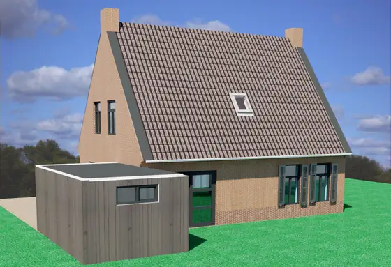 Energie neutrale nieuwbouw woning met lucht/waterwarmtepomp in Warns — afbeelding 34