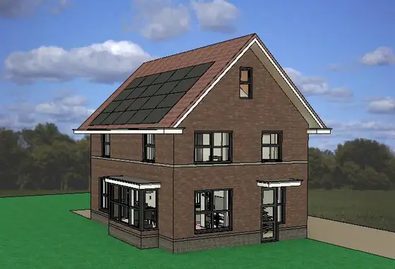 Energie neutrale nieuwbouw woning met aardwarmtepomp in Witmarsum — afbeelding 27