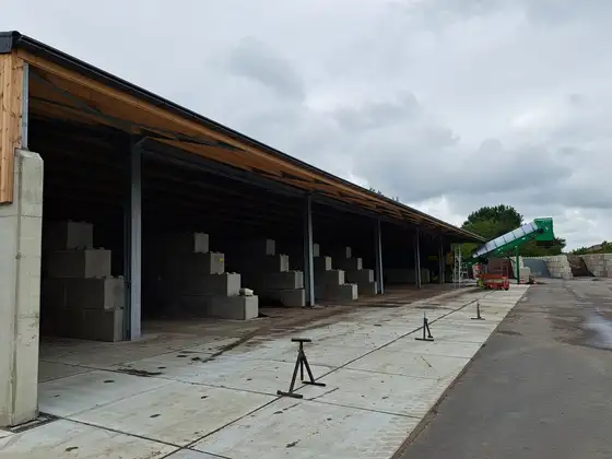 Nieuwbouw compost loods in Sneek — afbeelding 1