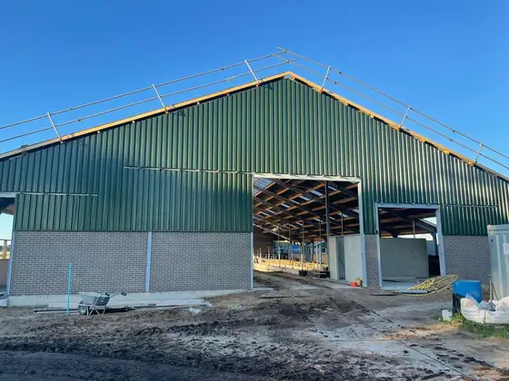 Nieuwbouw rundveestal in Haskerhorne — afbeelding 2