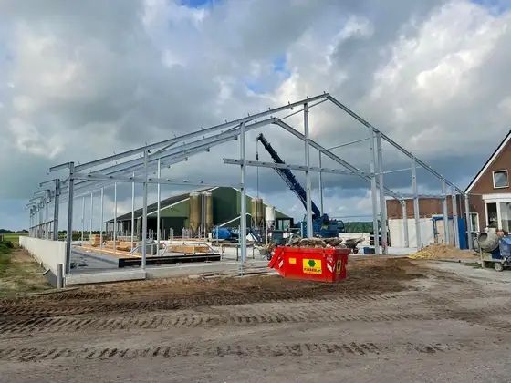 Nieuwbouw rundveestal in Haskerhorne — afbeelding 8