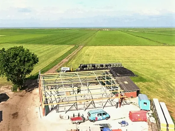 Nieuwbouw werktuigenberging Workum