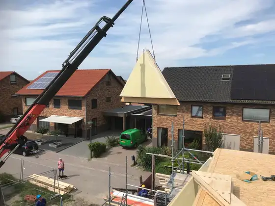 Energie neutrale nieuwbouw woning met pelletketel in Arum — afbeelding 9