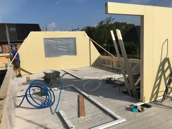 Energie neutrale nieuwbouw woning met pelletketel in Arum — afbeelding 11