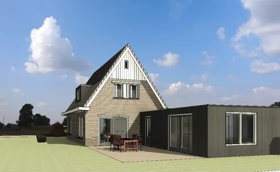 Energie neutrale nieuwbouw woning met aardwarmtepomp in Arum — afbeelding 45