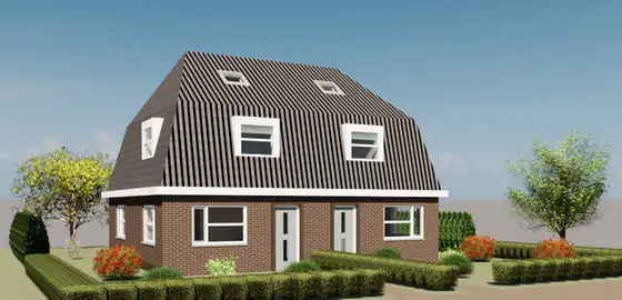 Energie neutrale nieuwbouw woning met aardwarmtepomp in Oudega — afbeelding 1