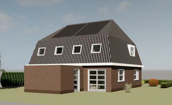 Energie neutrale nieuwbouw woning met aardwarmtepomp in Oudega — afbeelding 2