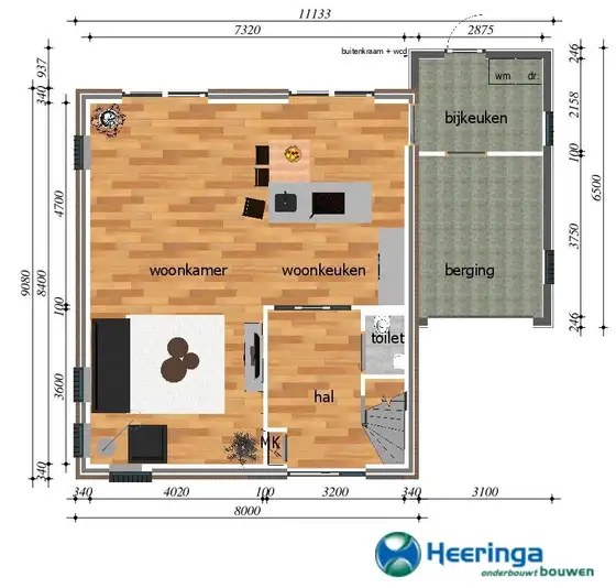 Energie zuinige nieuwbouw woning in Witmarsum — afbeelding 4